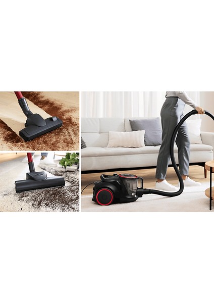 BGS41POW3 Mini Turbo Başlıklı Toz Torbasız Elektrikli Süpürge indirimleri