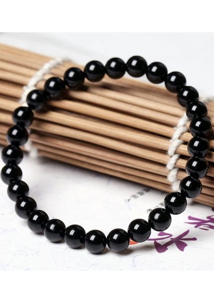 Unisex Siyah Doğal Taş Bileklik, Şık ve Hafif Takı fiyatları