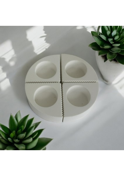 All Tasarım Beton Mumluk- Dekoratif Mumluk-Tealight Mumluk-All Tasarım