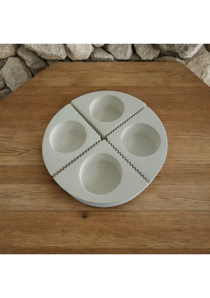 All Tasarım Beton Mumluk- Dekoratif Mumluk-Tealight Mumluk-All Tasarım