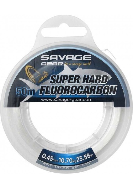 Super Hard Fluorocarbon 50 M Clear 0.50 mm 13.20 kg 29.10 Lb fiyatları