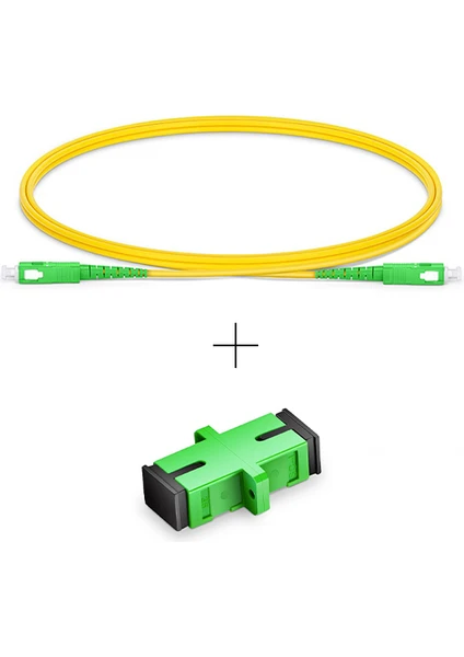 Evlere Kadar Fiber Fiber Internet Kablo Uzatma Paketi (Sc-Apc Sc-Apc Patchcord ve Konnektör)