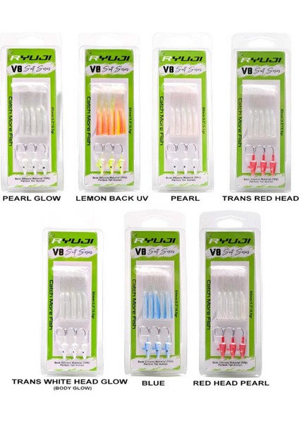 V8 8cm 5.5gr Silikon Yem Chartreuse Glow-Standart