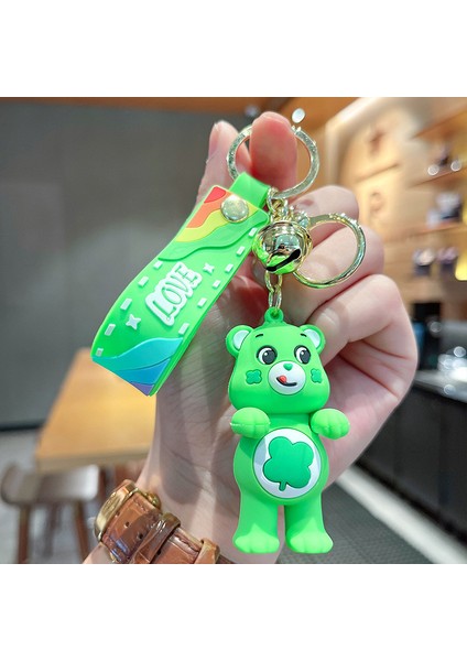 Care Bear Yeşil Anahtarlık Çanta Dekorasyonu Küçük Hediye (Yurt Dışından)
