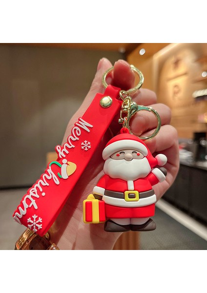 Noel Baba Çanta Anahtarlığı Dekorasyonu Küçük Hediye (Yurt Dışından)