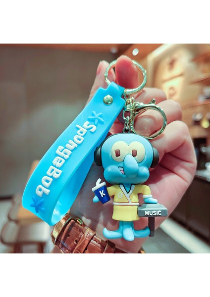 Squidward Çanta Anahtarlığı Dekorasyonu Küçük Hediye (Yurt Dışından)