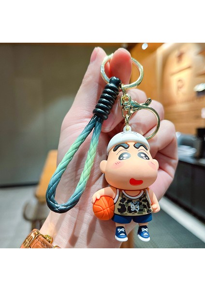 Crayon Shin-Chan Basketbol Çanta Anahtarlığı Dekorasyon Küçük Hediye (Yurt Dışından)