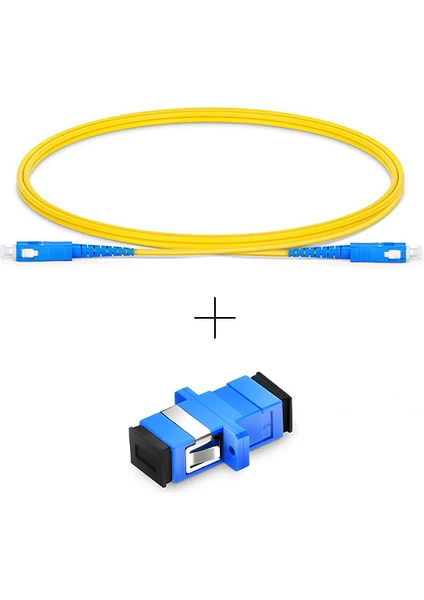 Evlere Kadar Fiber Fiber Internet Kablo Uzatma Paketi (Sc-Pc Sc-Pc Patchcord ve Konnektör)