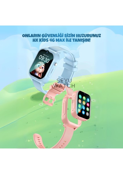 Hx Kids 4g Max Sim Kartlı Harvox Akıllı Çocuk Saati Gps Konum Takibi Görüntülü Konuşma 4g Destekli