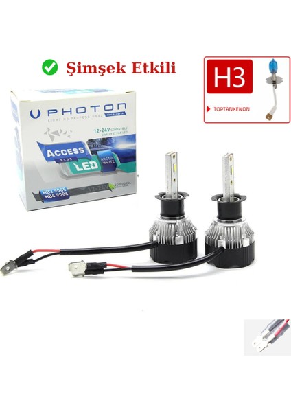 Volkswagen Golf 4 2003 H3 Far Ampulü Access Led Xenon Beyaz Renk