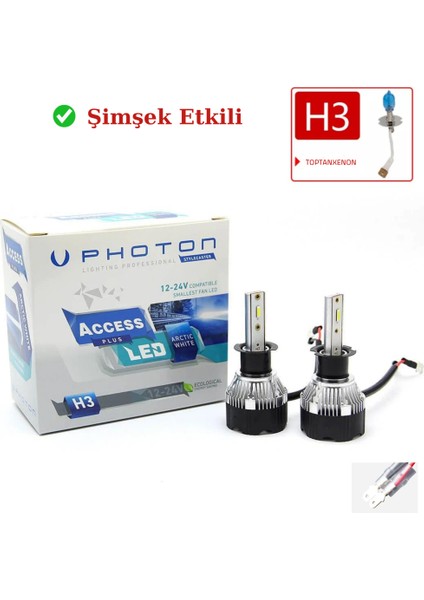 Doğan 1995 H3 Far Ampulü Access Led Xenon Beyaz Renk