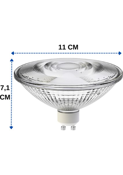 13W (140W) 3000K (Sarı Işık) GU10 Duylu Dim Edilebilir LED Spot Ampul (10 Adet)