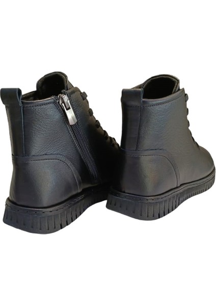 23662 Kadın Deri Casual Comfort Bot Siyah indirimleri
