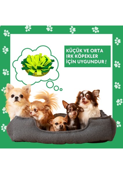 Wufsalad Orta ve Küçük Irk Köpekler Için Yavaş Besleme Koklama Matı Köpek Zeka Oyuncağı