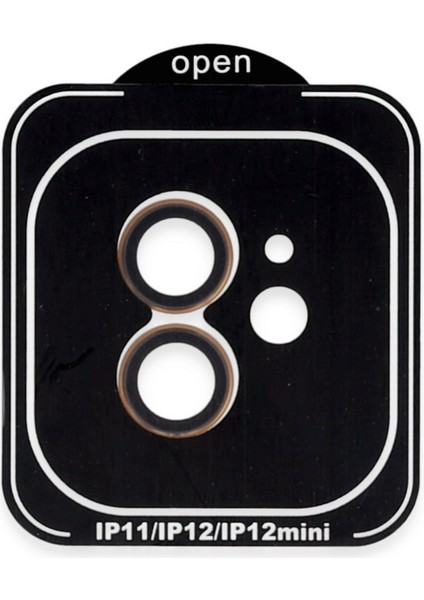 iPhone 11 Pvd Metal Kamera Lens - Turuncu