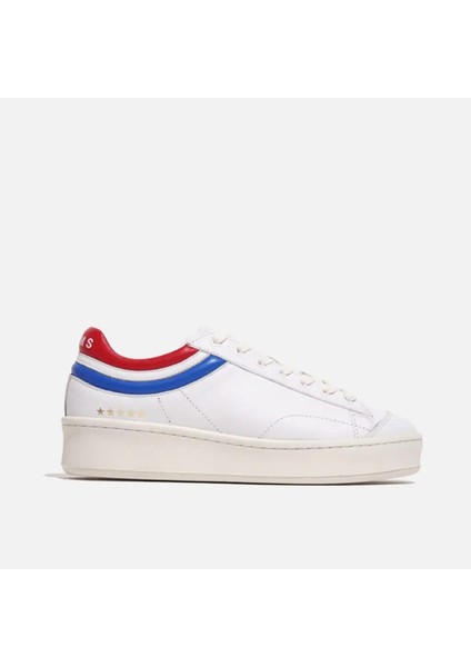 Kadın Sneaker BL001-01-303 Helms Paris Sneakers Blackbird White Red / French Blue