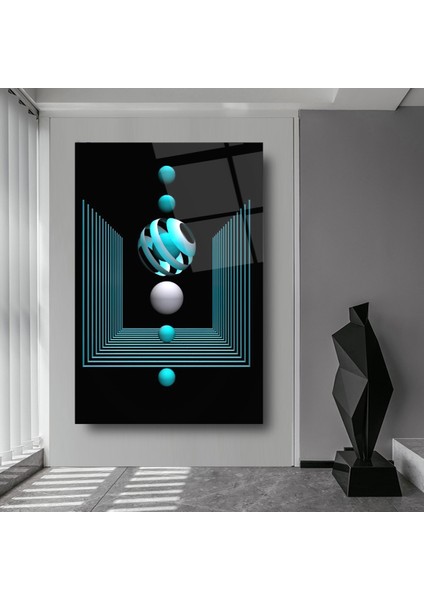 Soyut Cam Tablo | Dekoratif, Ofis, Mutfak