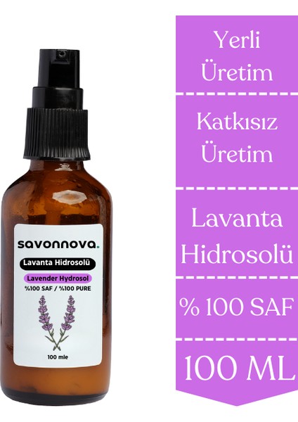 %100 Saf Lavanta Suyu - Yağı Alınmamış Doğal Hidrosol