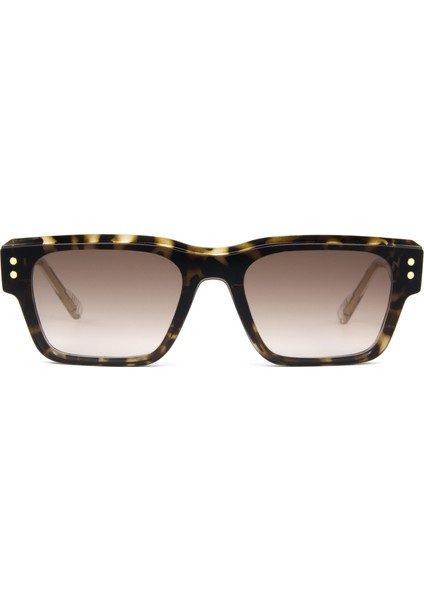 Giuan Mari Leopar Şeffaf Unisex Optik / Güneş Gözlüğü