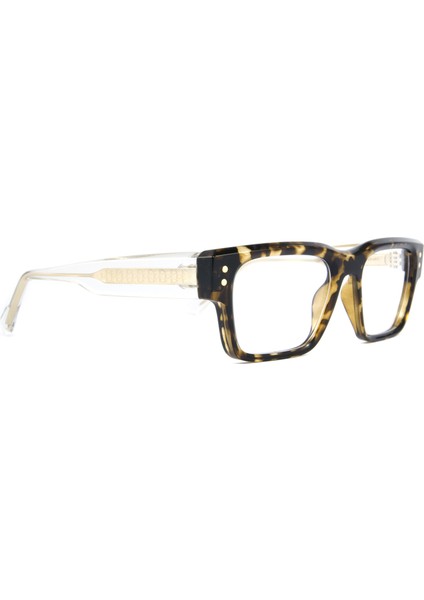 Giuan Mari Leopar Şeffaf Unisex Optik / Güneş Gözlüğü