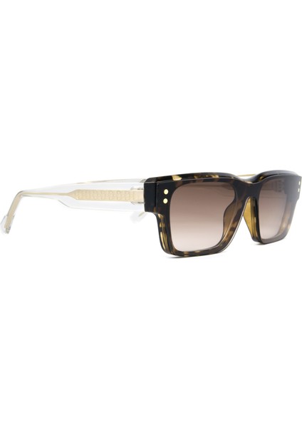 Giuan Mari Leopar Şeffaf Unisex Optik / Güneş Gözlüğü