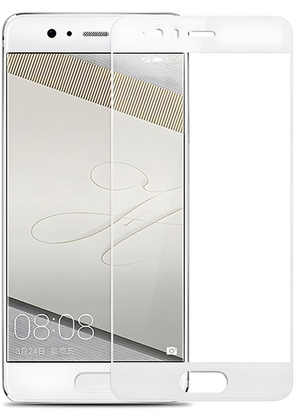 Huawei P10 Plus Ekran Koruyucu Ekranı Tam Kaplayan Düz Cam Ekran Koruyucu