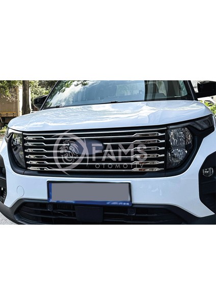 Ford Tourneo Courier Krom Ön Panjur 8 Parça 2024 Üzeri Paslanmaz Çelik indirimleri