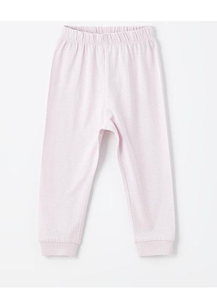 Bisiklet Yaka Uzun Kollu Baskılı Kız Bebek Pijama Takımı 2'li fırsatları