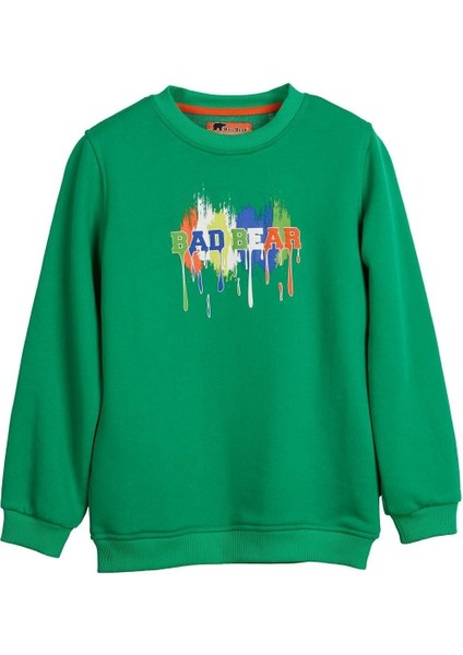 Çocuk Hued Crewneck Jr Green