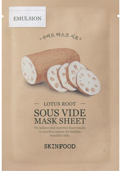 Lotus Root Sous Vide Mask Sheet