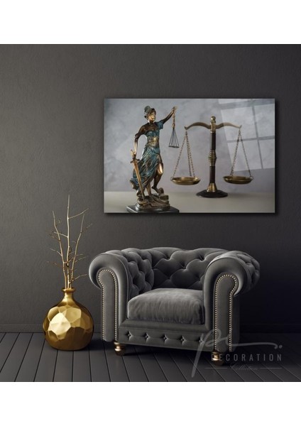 Themis Heykeli Cam Tablo | Dekoratif, Ofis, Mutfak