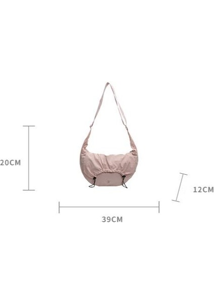 Çapraz Askılı Çanta Taşınabilir Yüksek Kaliteli Naylon Malzeme Düz Renk Stili, Mavi (Yurt Dışından) fiyatları