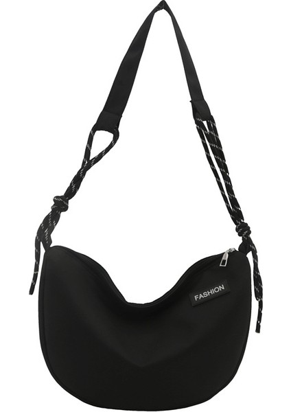 Çapraz Askılı Çanta Taşınabilir Yüksek Yoğunluklu Aşınmaya Dayanıklı Oxford Kumaş, Siyah (Yurt Dışından)