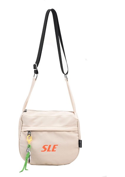 Çapraz Askılı Çanta Taşınabilir Yüksek Kaliteli Oxford Kumaş Malzemesi Çok Yönlü Stil, Beyaz (Yurt Dışından)