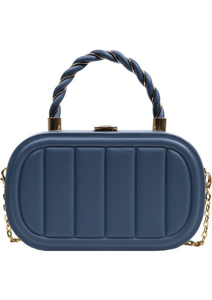 Çapraz Askılı Çanta Taşınabilir Yüksek Kaliteli Malzeme Kutusu Çanta Tarzı, Mavi (Yurt Dışından)