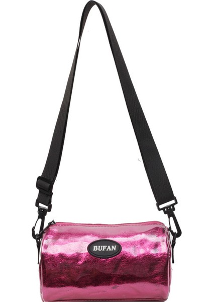 Çapraz Askılı Çanta Taşınabilir Yüksek Kaliteli Naylon Kumaş Çok Yönlü ve Parlak Stil , Pembe (Yurt Dışından)