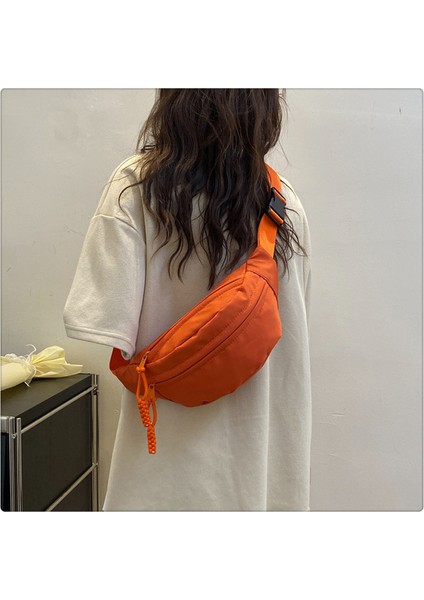 Çapraz Askılı Çanta Taşınabilir Yüksek Kaliteli Aşınmaya Dayanıklı Naylon Kumaş Düz Renk Basit Stil, Yeşil (Yurt Dışından) modelleri