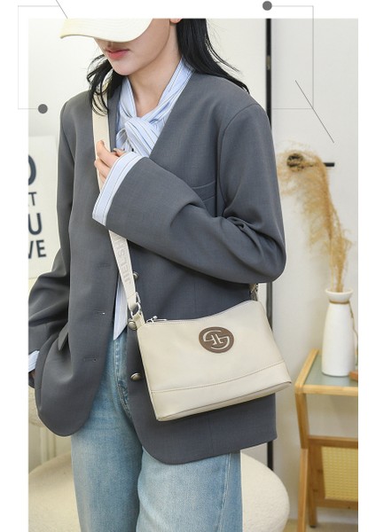 Çapraz Askılı Çanta Taşınabilir Yüksek Yoğunluklu Aşınmaya Dayanıklı Naylon Kumaş Mükemmel Işçılik Küçük, Koyu Gri (Yurt Dışından) modelleri