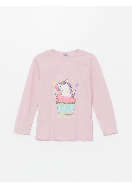 Bisiklet Yaka Baskılı Uzun Kollu Kız Çocuk Pijama Takımı fiyatları