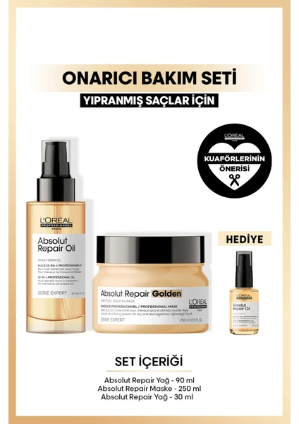 L'Oréal Professionnel Serie Expert Absolut Repair Yoğun Onarım Saç Bakım Seti