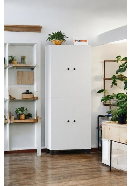 %100 Mdf 8 Raflı 4 Kapaklı Çok Amaçlı Mutfak/banyo Dolabı fiyatları