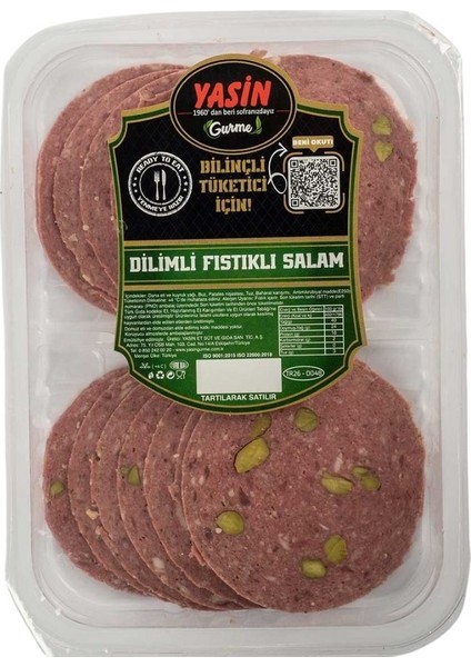 Fıstıklı Salam Dilimli %100 Dana 120 gr