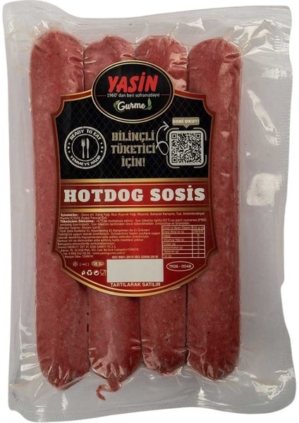 Yasin Gurme Hotdog Sosis 400 gr