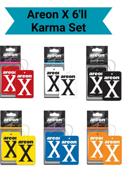 x Süper 6'lı Karma Set