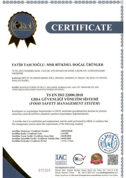 BİTKİSEL Kozalak Özü 700g