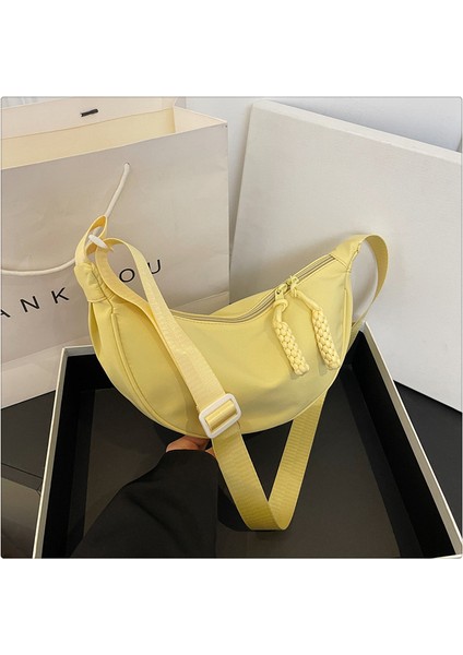 Çapraz Askılı Çanta Taşınabilir Bebek Içermeyen Yüksek Yoğunluklu Oxford Kumaş, Sarı (Yurt Dışından)