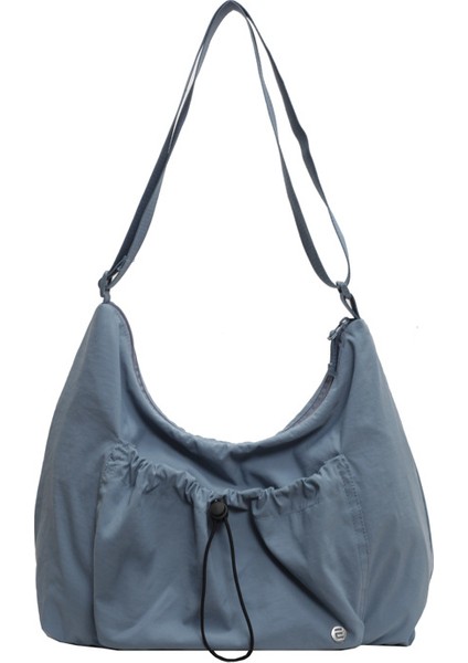 Çapraz Askılı Çanta Taşınabilir Yüksek Kaliteli Naylon Kumaş Basit Stil , Mavi (Yurt Dışından)