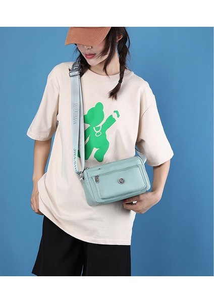 Çapraz Askılı Çanta Taşınabilir Yüksek Yoğunluklu Nefes Alabilen Oxford Kumaş, Gri (Yurt Dışından) modelleri