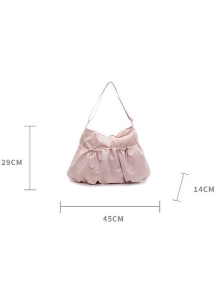 Çapraz Askılı Çanta Taşınabilir Yüksek Kaliteli Aşınmaya Dayanıklı Naylon Kumaş Basit ve Taze Stil, Beyaz (Yurt Dışından) fiyatları