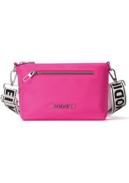 Çapraz Askılı Çanta Taşınabilir Su Geçırmez Yüksek Kaliteli Naylon Kumaş Şık Stil Iyi Görünüm ve Büyük Kapasite, Pembe (Yurt Dışından)